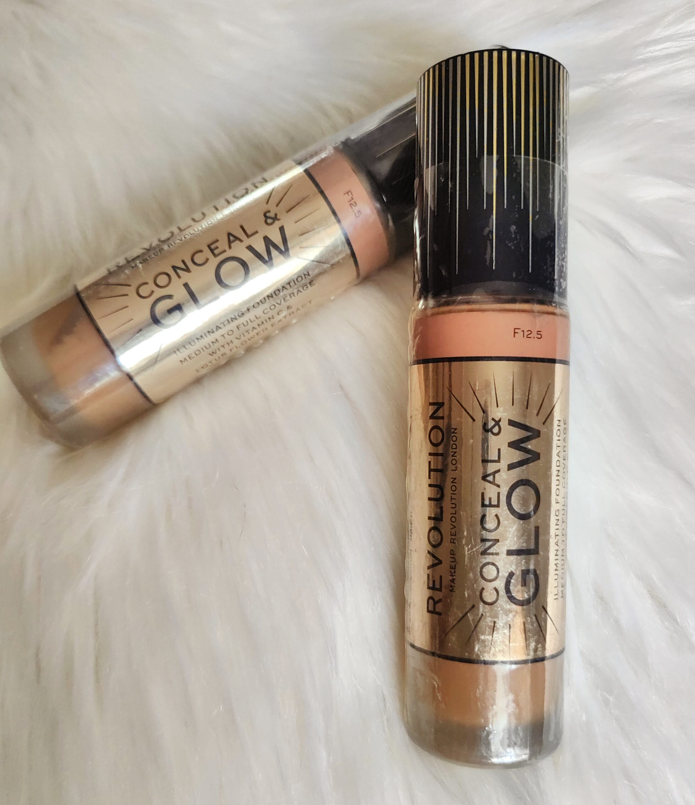 REVOLUTION Conceal and Glow Illuminating Foundation in the Shade F12.5