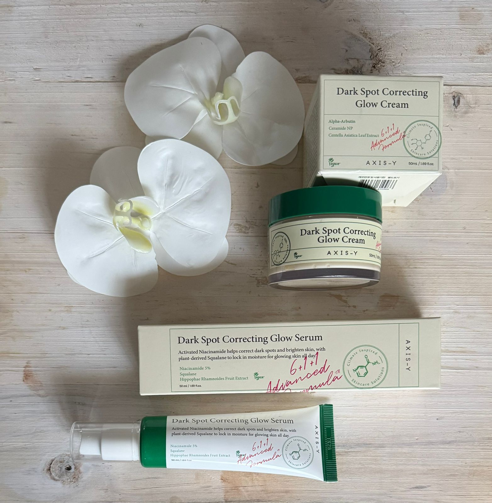 AXIS-Y BUNDLE DEAL: Consists of the Authentic AXIS-Y Dark Spot Correcting Glow Serum+ AXIS-Y Dark Spot Correcting Glow Cream (Parallel Import)