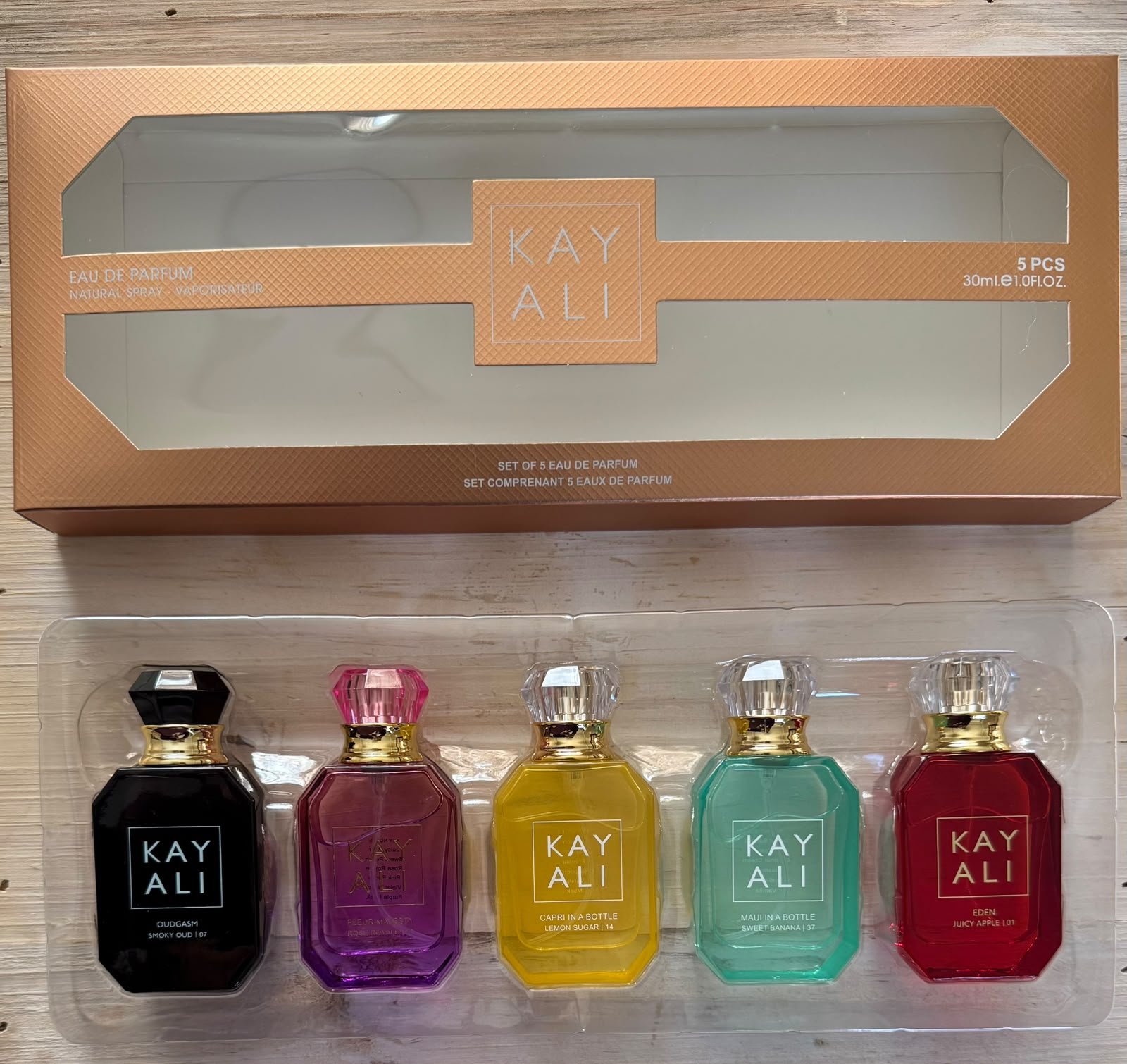 KAYALI-SET OF 5 MINI KAYALI FRAGRANCES-GOLD SET (5x30ml)