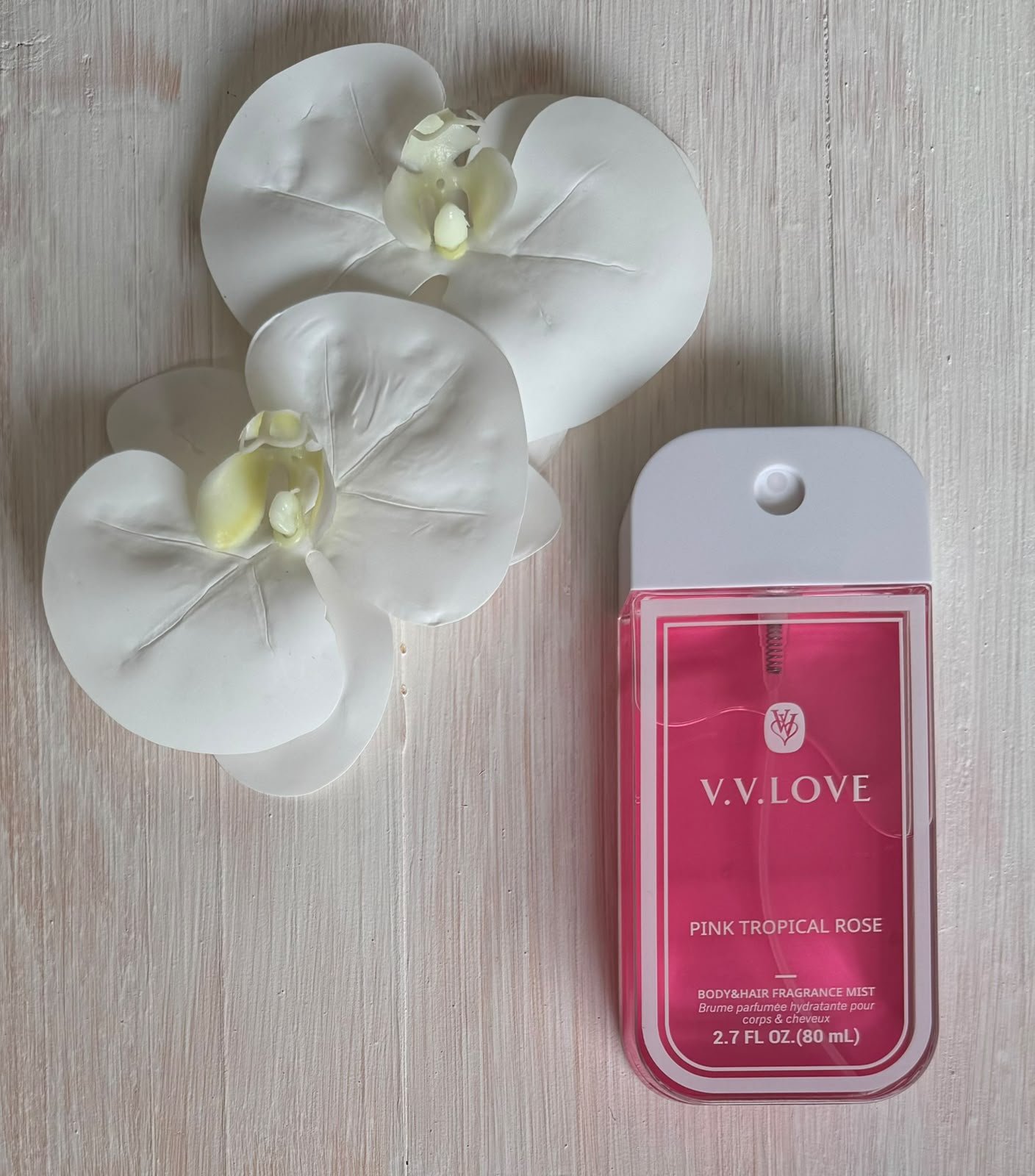 SALE!!! V.V. LOVE TROPICAL ROSE Pocket Size Body & Hair Fragrance Mist (80ml)