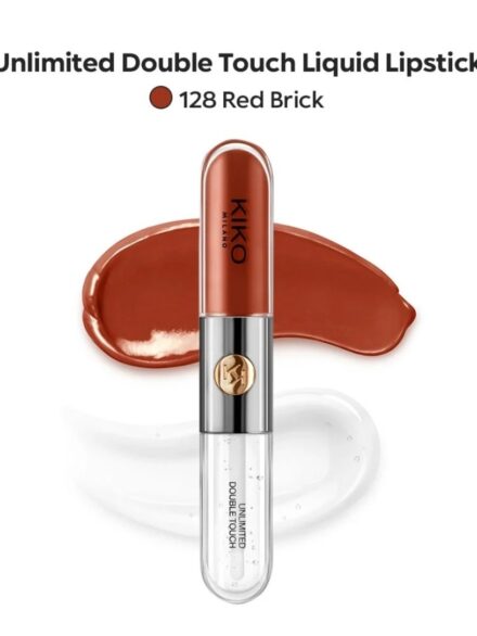 KIKO MILANO Dupe-Unlimited Double Touch Liquid Lipstick in 128-Red Brick (Parallel Import)
