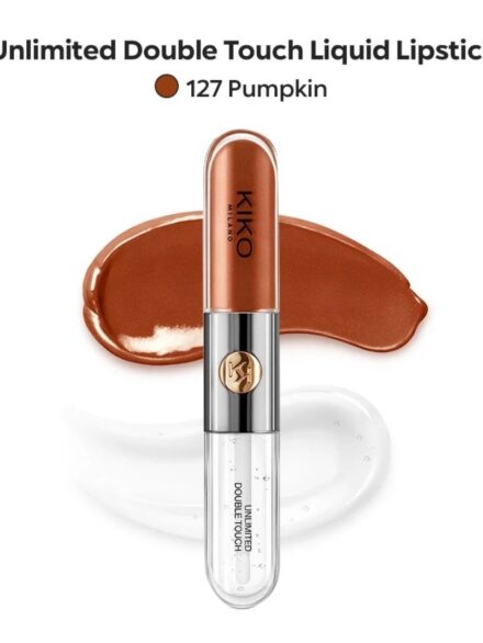 KIKO MILANO Dupe-Unlimited Double Touch Liquid Lipstick in 127-Pumpkin (Parallel Import)