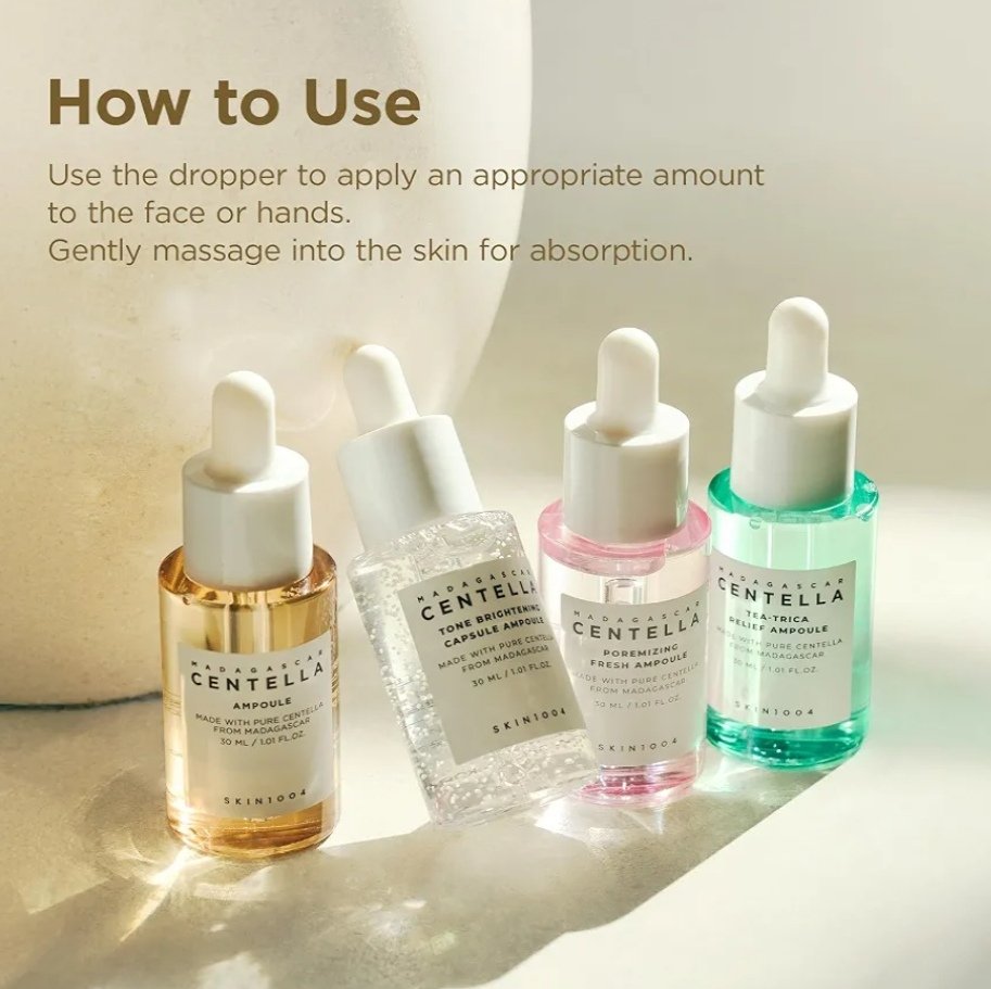 CENTELLA Korean Skincare-Set of 4 Ampoule Kit (30mlx4) - Image 2